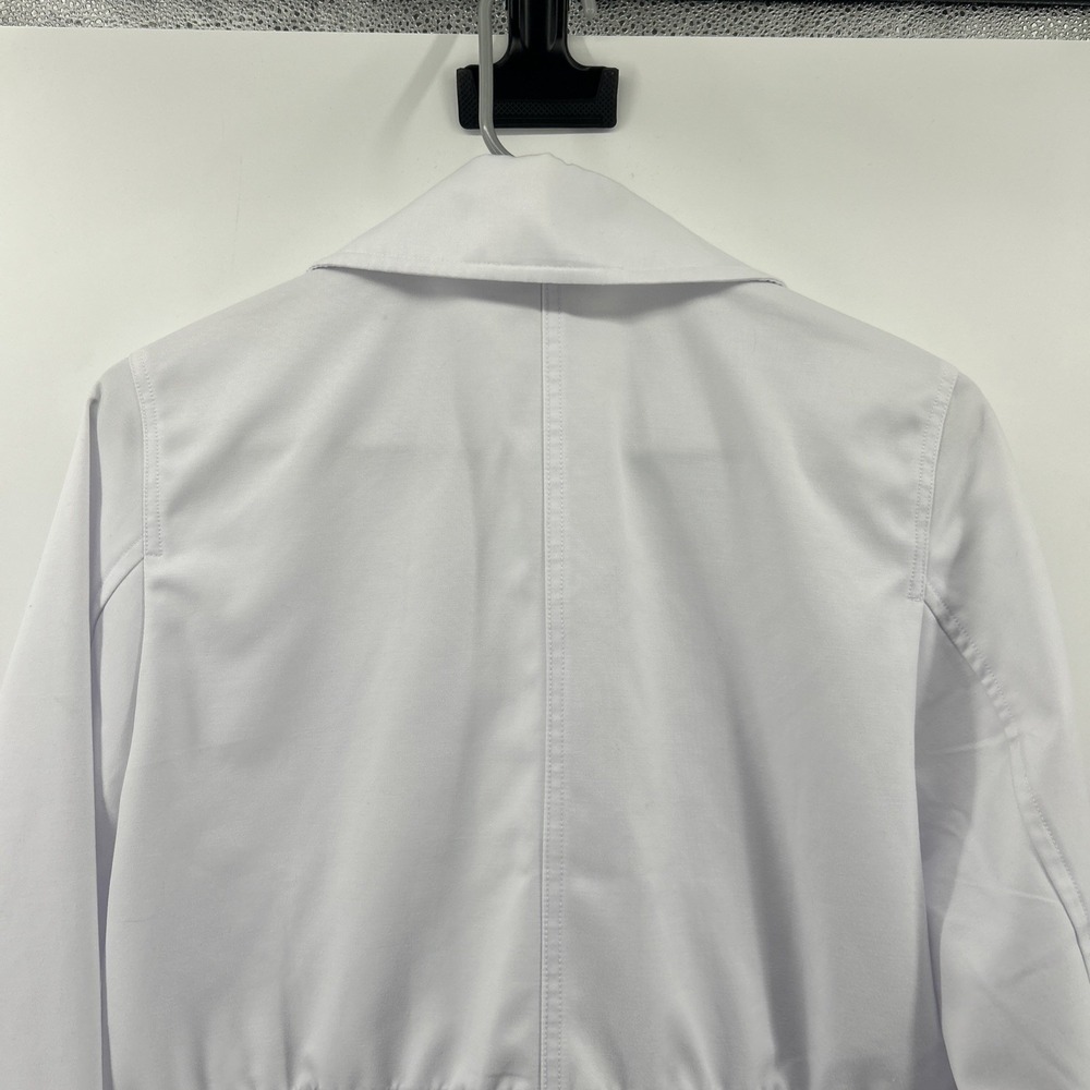 Chico's Jacket Women's Size 1 US 8-10 White Cotton Multi-Seasons Medium - Picture 11 of 16
